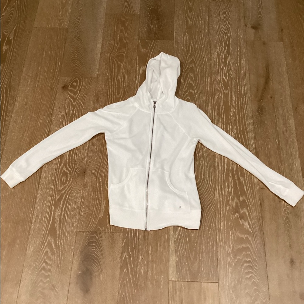 Victoria secret white zip up size S